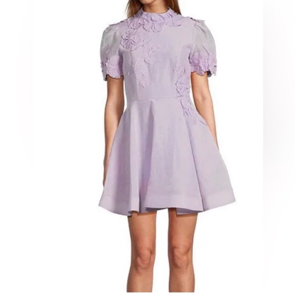 ANTONIO MELANI Dresses & Skirts - NWTANTONIO MELANI Lilac Floral Mini Dress
